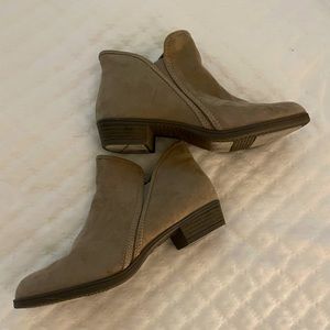 Tan booties. Great condition. Worn maybe once.